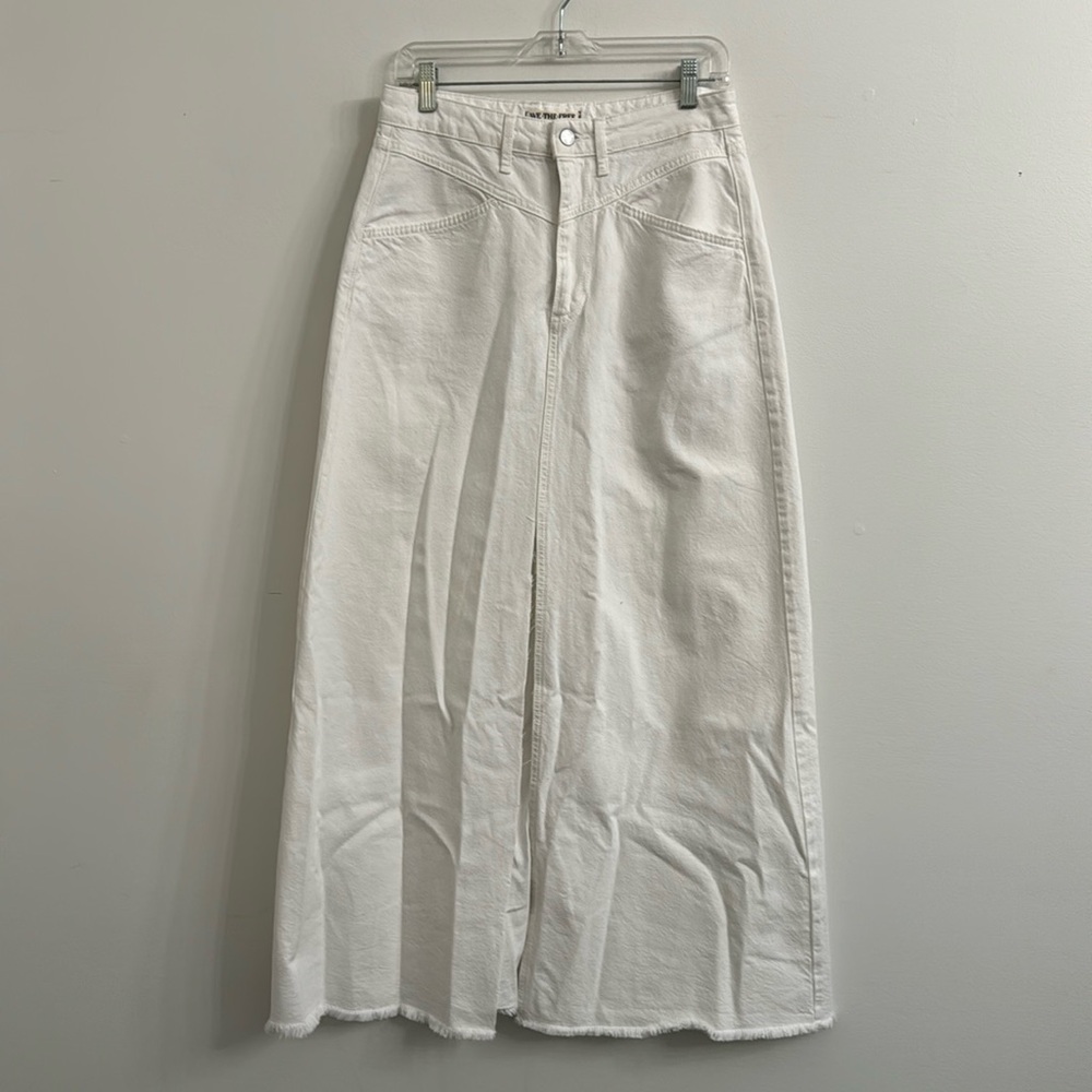 Free people We The Free Come As You Are Denim Maxi Skirt Sz 6 - Picture 4 of 8